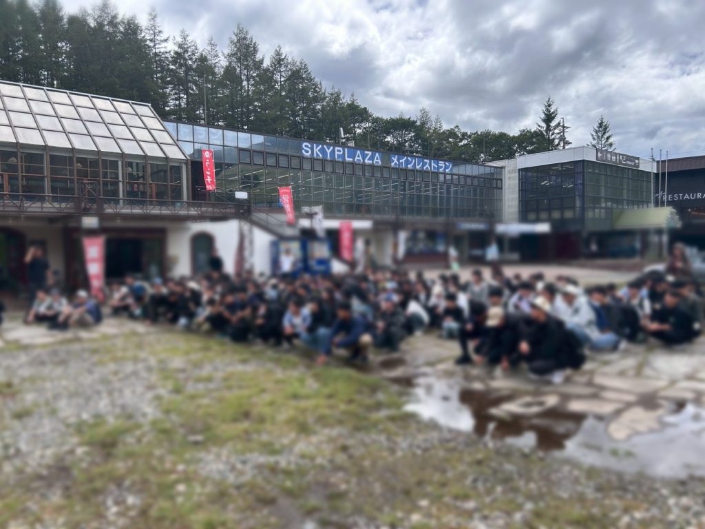 移動教室1日目　開校式