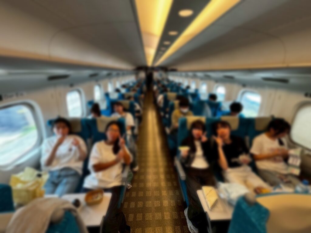 修学旅行　新幹線