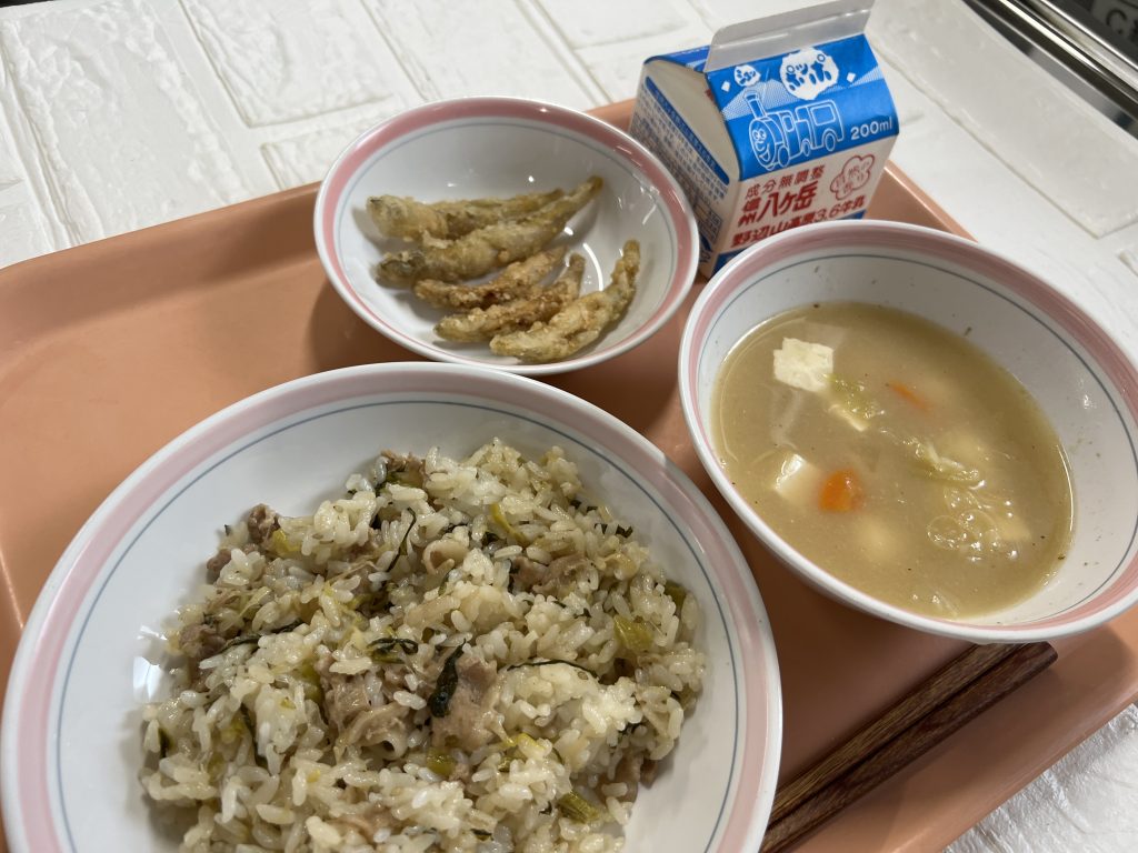 2年生いってらっしゃい！長野県メニュー！
