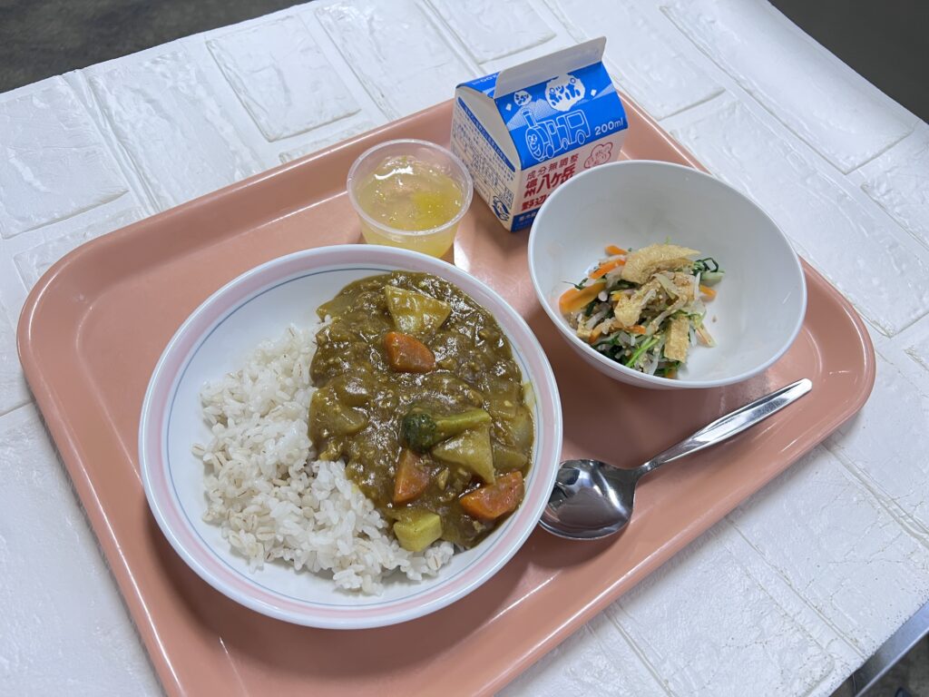 今日は政府備蓄米を使いました！